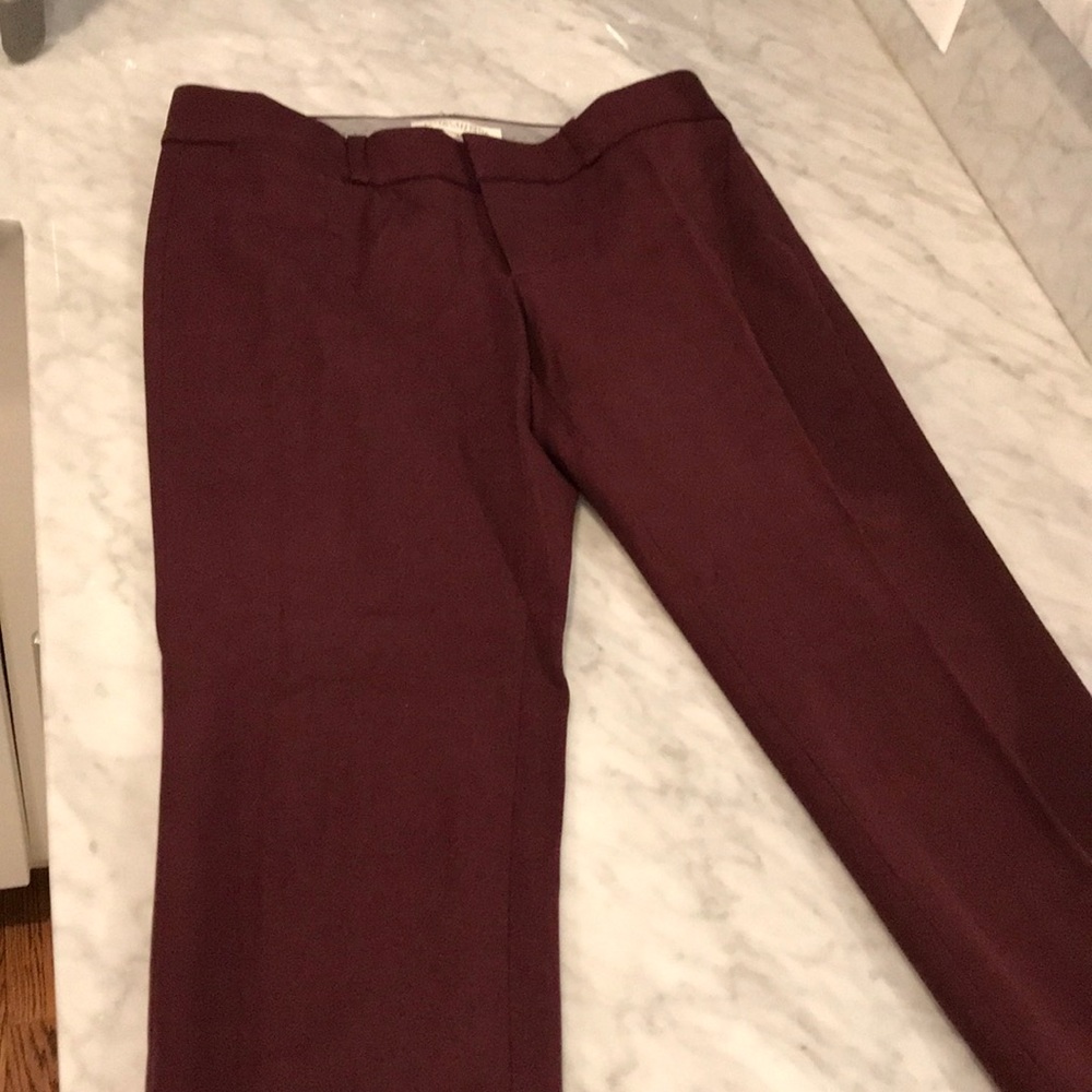Maroon BR Ankle Pants Sloan Fit, 2P